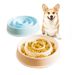 Dog Cat Feeder Anti-Choke Slow Eating Round Creative Feeding Pet Bowl Ceramic Custom_voghion.com