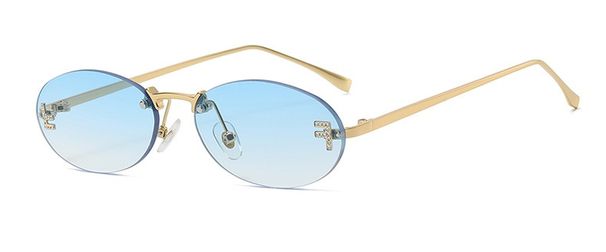 Moud Moud Grouss Quadrat Sonnebrëller Damen Mark Pilot Kloer Sonnebrëller Fraen Iwwergréisst Hallefrahmen Sonnebrëller Brëller ouni Rand_voghion.com