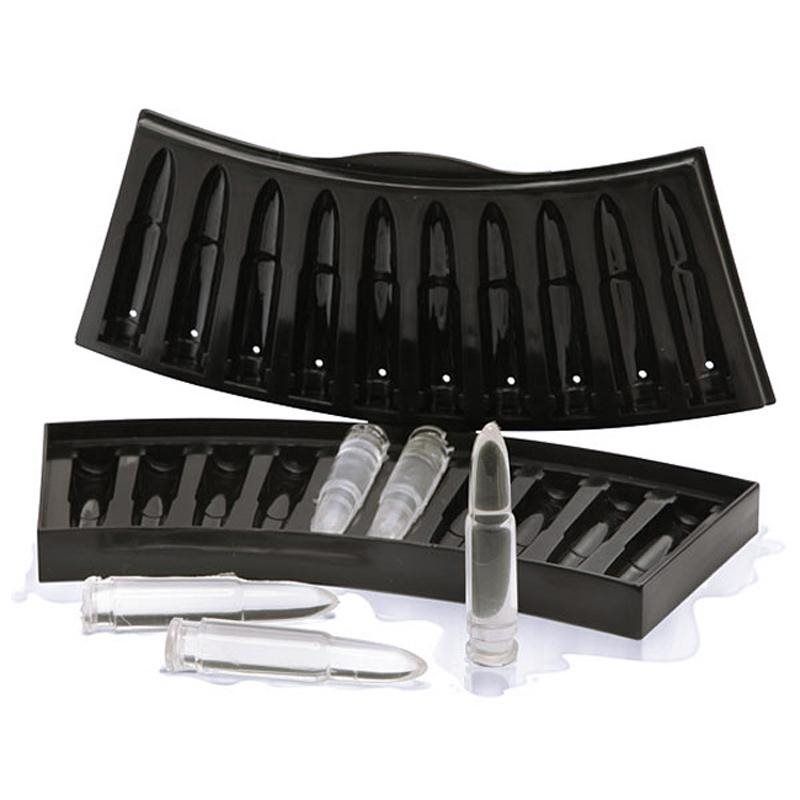Food Grade Silicone Ice Cube 6 Even Silicone Pistol Ice Cube Plastic Bullet DIY Ice Cube Mold Spot_voghion.com