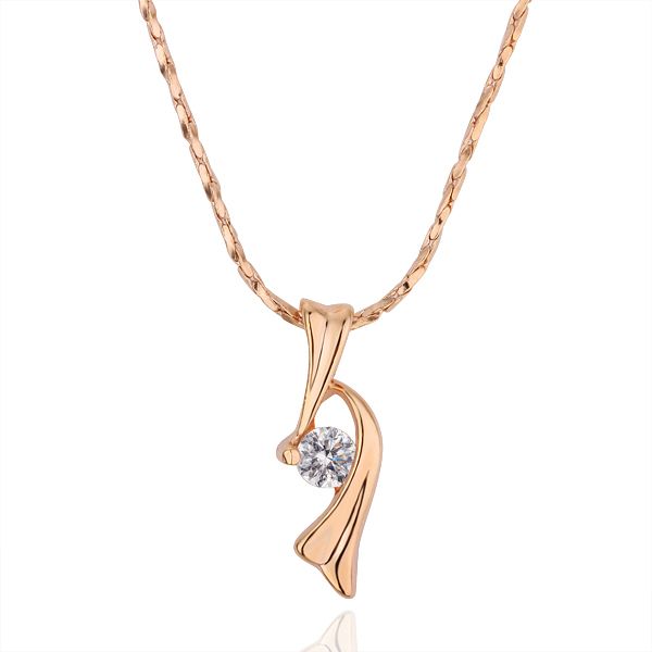 Hot Sales 18K Gold Plated Love Pendant Necklaces Solitary Austrian Crystal Fashion Costume Women Necklaces Jewelry For Women_voghion.com