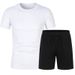 2024 Summer Trendy Short sleeved Non hooded Shorts Regular Sports Casual Set_voghion.com