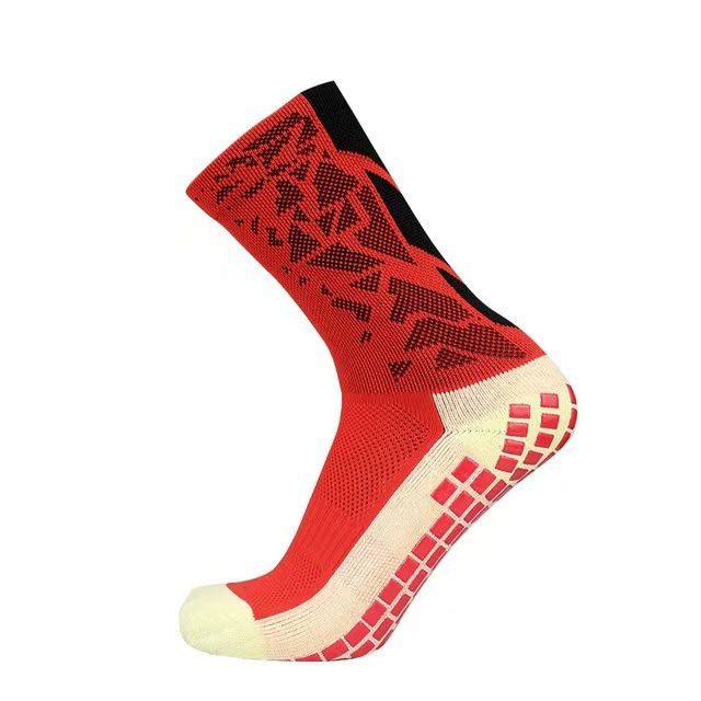 Wadenlange Fußballsocken im Camouflage-Muster mit dickem Frottee-Polster, Anti-Rutsch-Punkten, feuchtigkeitsableitend und geruchsabweisend für Sport und Training – mehrere Farben_voghion.com