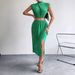 Elegant Slit Sleeveless Slim Top Two-Piece Summer Sexy Skirt Set For Women_voghion.com