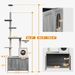 PawHut Cat Tree With Litter Box Enclosure, 2 In 1 Floor To Ceiling Cat Tower Litter Box Furniture With Condo, Bed, Hammock, Scratching Posts, And Pl_voghion.com