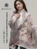 Bufanda de cachemira para mujer, pashmina, bufandas estampadas, chal clásico con borlas, abrigos cálidos de invierno_voghion.com