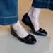 2025 New French Camellia Simple One Step Mary Jane For Women's Shallow Mouth Flat Single Shoes_voghion.com