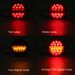 2/4 pezzi 12V 24V 25 LED fanale posteriore per auto freno stop indicatore di direzione lampada rotonda camion furgone rimorchio 3 funzioni_voghion.com