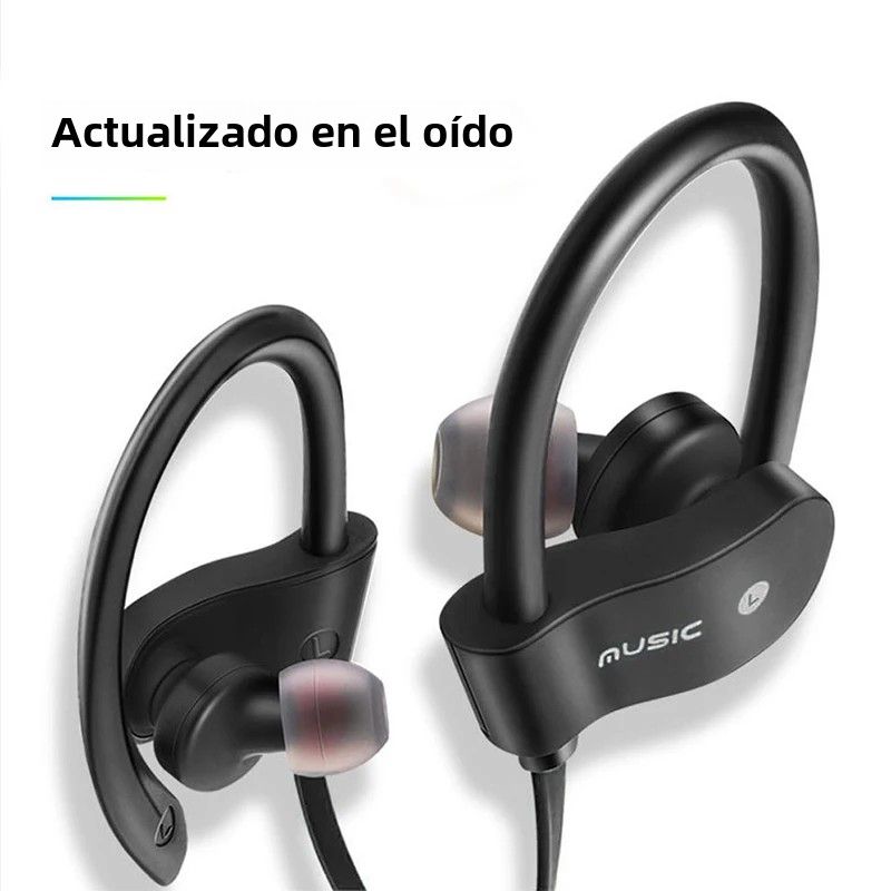 RT558 Cuffie wireless anti-smarrimento Microfono compatibile con Bluetooth Stile sportivo In-ear Controllato tramite cavi con attivo_voghion.com