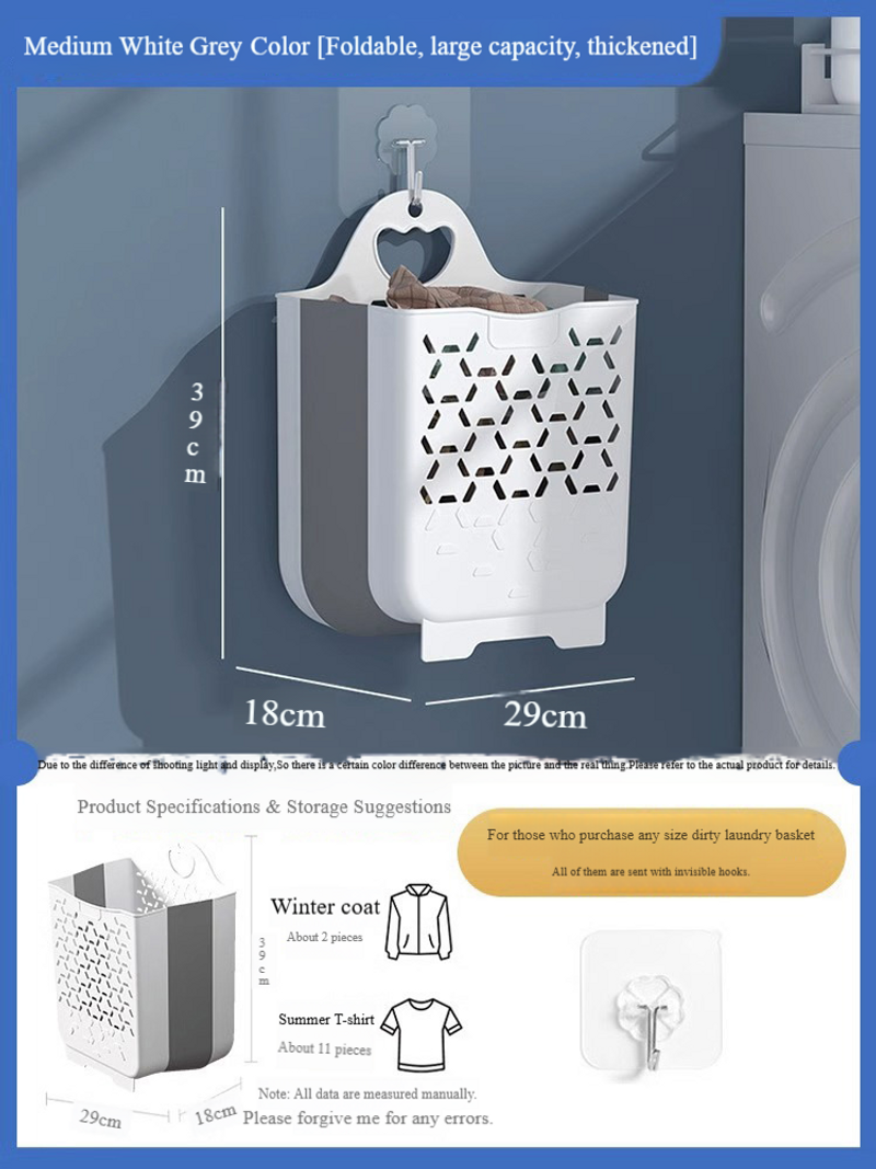 Foldable Laundry Hamper - 2-Pack Collapsible Clothes Basket For Bathroom & Bedroom_voghion.com
