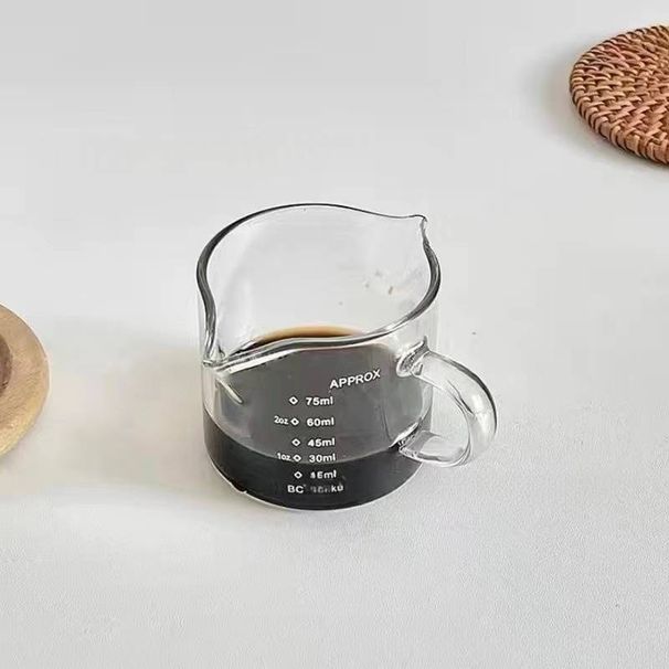 Kids' Glass Milk Cup With Wooden Handle - 100ml/50ml Borosilicate Creamer Jug, Durable Mini Sauce Bowl For Toddlers, Snacks, Ice Cream_voghion.com