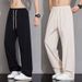 Herrenbekleidung Herren Schnelltrocknende Mesh-Hose – Leichte, atmungsaktive und locker sitzende Sommer-Freizeithose mit kühlendem Stoff (Khaki/Schwarz)_voghion.com