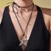 Sugar Cube Niche Retro Irregular Starfish And Patrick Star Pendant Long Leather Rope Sweater Chain Sweet And Cool Exaggerated Clavicle Chain_voghion.com