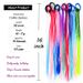 Kids Girls Elastic Hair Ponytail Rubber Band Hair Extensions Wig Ponytail Holder Hair Ring Twist Braid Rope Headdress Hairpieces_voghion.com