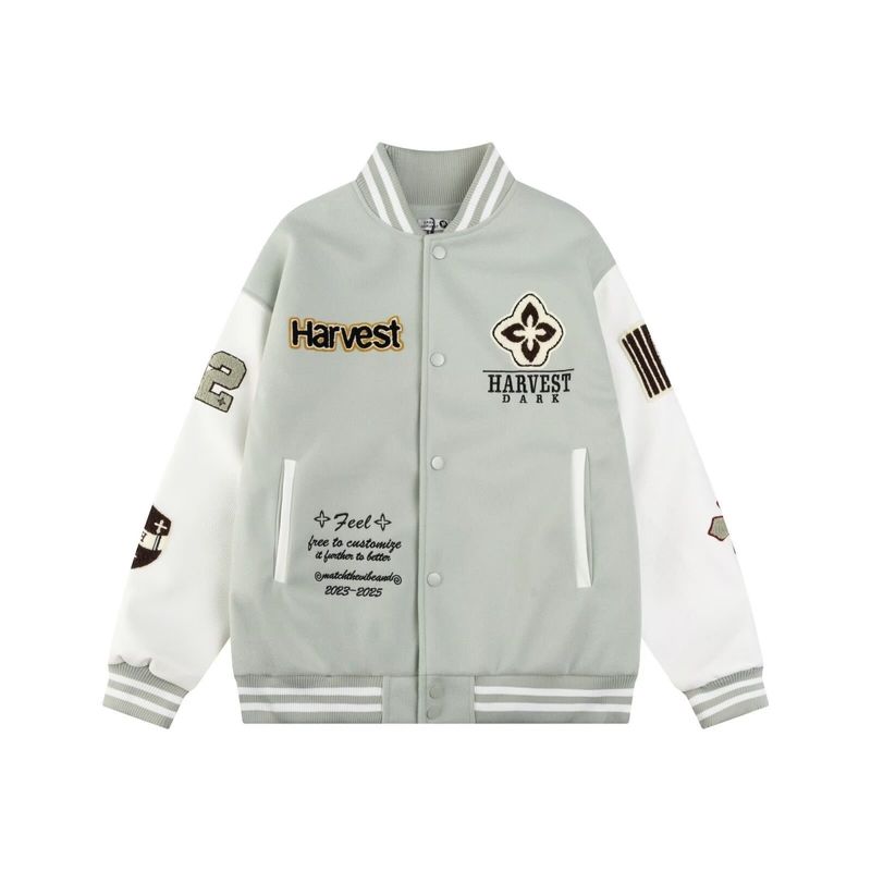 ​​Varsity Letterman Jacke – Übergroße Baseball-Bomberjacke mit gestickten Patches, Retro-Streetwear für Männer und Frauen​​_voghion.com