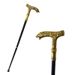 Golden Bear Handle Single Joint Fashion Decorative Vampire Cospaly Party Walking Cane Halloween Crosier 93cm_voghion.com