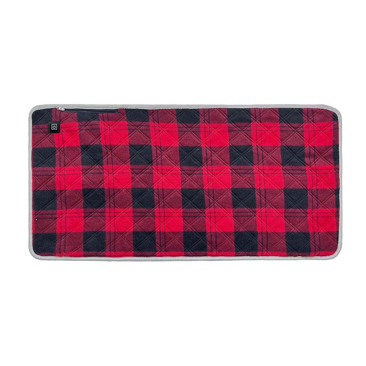 USB-Heizdecke – 3-stufig verstellbare elektrische Wärmematte für Zuhause, Büro und Reisen (45 x 90 cm, Fleece, Rot/Blau/Grau)_voghion.com