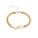 Hot Selling Infinity Diamond-Studded Figure-8 Creative Simple Alloy Anklet_voghion.com