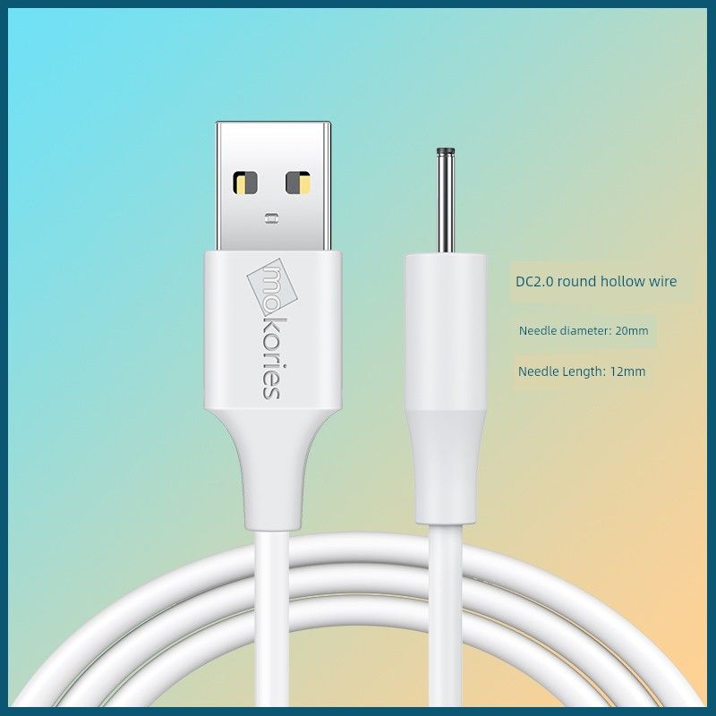 Cabo de carregamento com pino DC2.0, furo 2.5, agulha de áudio redonda 3.5, conector fino, cabeça oca, orgasmo imediato, pequeno monstro, massagem_voghion.com