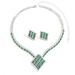 Set di gioielli da donna, set di gioielli alla moda, collana nuova di zecca, orecchini di alta qualità, set di zirconi intarsiati multicolore_voghion.com