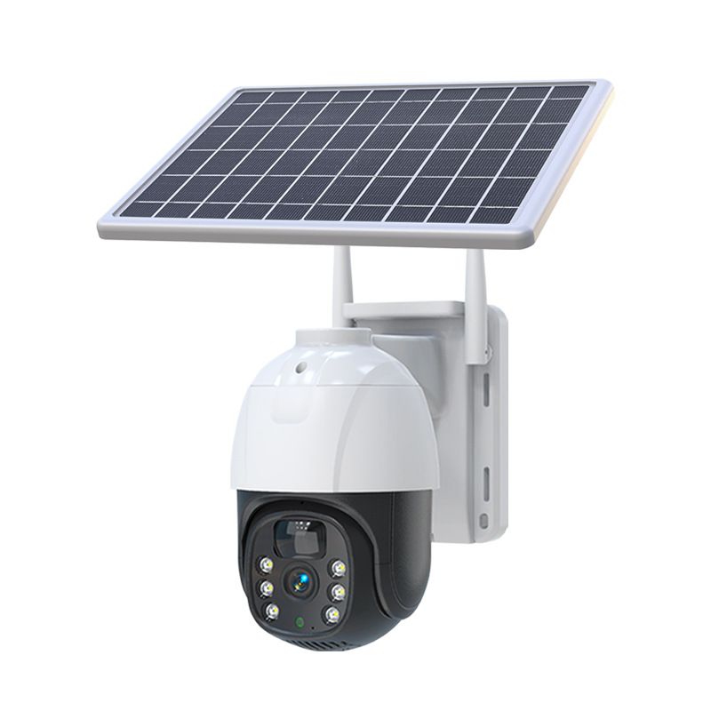 Cámaras de seguridad con monitoreo solar, domo PTZ, cámara inalámbrica WIFI, 4G, control remoto, visión nocturna a todo color, cámara HD_voghion.com