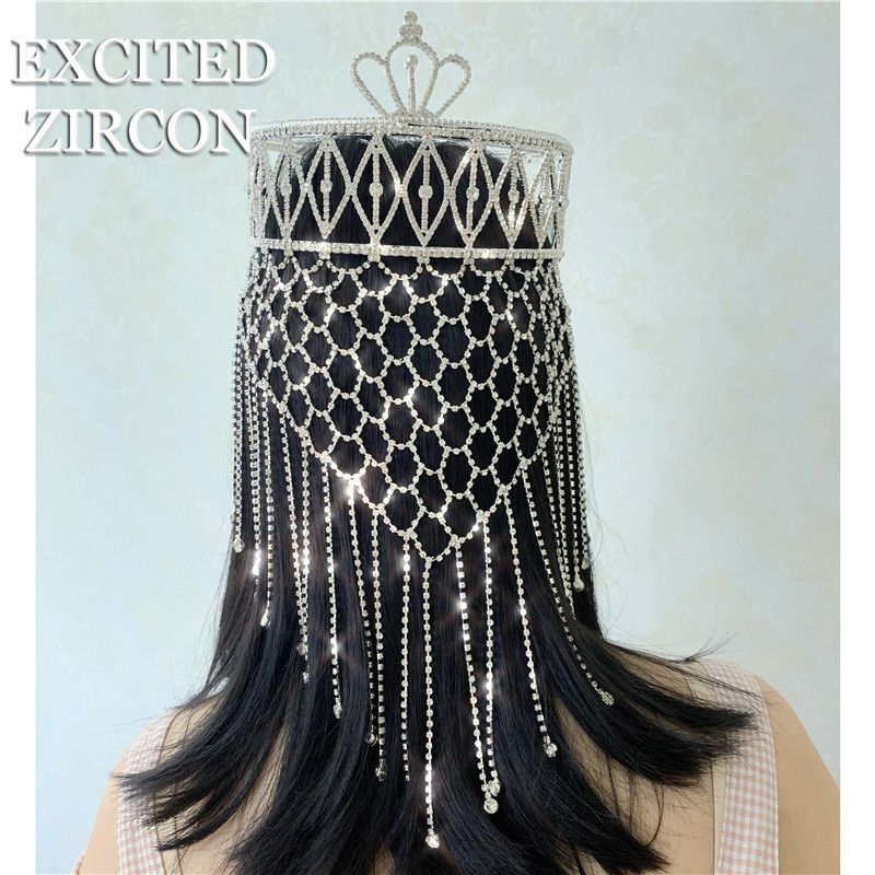 Nový unikátní etnický styl Su Water Diamond Hat Noble Hair Interbrow Pendant Svatební a svatební doplňky_voghion.com