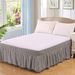 Elastischer Bettvolant – einfarbig mit Anti-Rutsch-Design (einfach anzubringen, passend für Matratzen mit 20–40 cm Breite, knitterfrei, Queen-/King-Size-Größe)_voghion.com