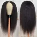 V Part Wig Human Hair Kinky Straight Wigs for Women Brazilian Yaki Straight Clip in Wigs Remy Hair_voghion.com