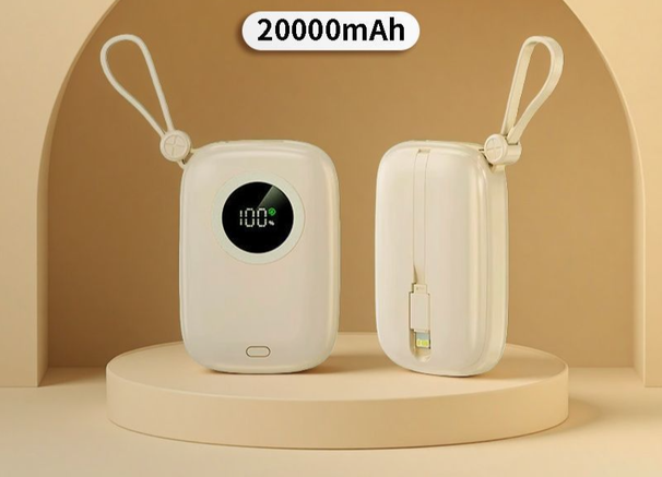 Neue 120-W-Powerbank mit 20000 mAh, Schnellladefunktion, integriertes Kabel, große Kapazität, kompatibel mit Huawei-Android-Telefonen_voghion.com