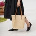 Simple Single Shoulder New Woven For Women Large Capacity Tote Versatile Straw Vacation Style Beach Bag_voghion.com