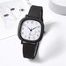 New Jelly Color Square Case Crooked Smiley Face Student Sports Silicone Strap Quartz Watch_voghion.com