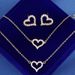 Set di gioielli da 3 pezzi per donna, collana e orecchini con ciondolo a cuore in argento sterling, cristallo e zirconi, con set di gioielli e bracciale, regali di compleanno_voghion.com