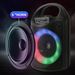Enceinte Bluetooth ZQS6122 Xiaogang, caisson de basses portable à boutons_voghion.com