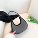 Borsa a tracolla in pelle PU con diamanti a catena per donna, borsa a tracolla estiva da donna, borsa a tracolla tinta unita_voghion.com