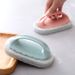 Multi-Surface Cleaning Brush - Ergonomic Handle Scrubber For Kitchen Bathroom & Tiles (Non-Scratch Sponge Head Dishwasher Safe)_voghion.com
