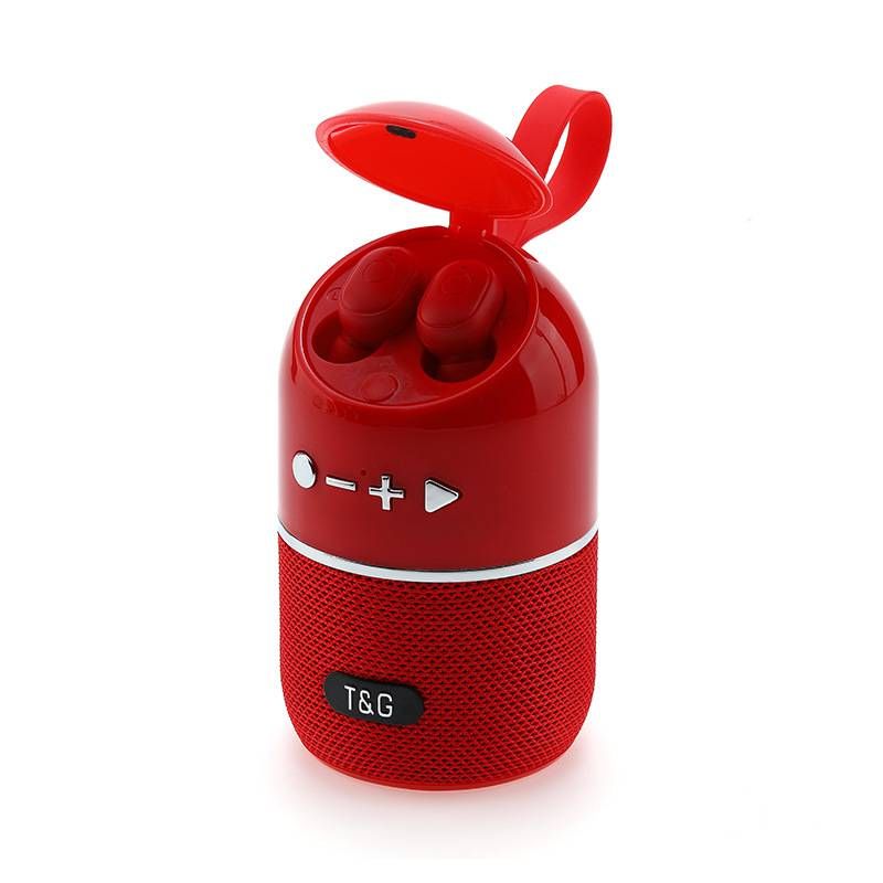 Casque d'écoute Bluetooth officiel authentique T&G808 2 en 1 pour l'extérieur, portable, mobile, alimentation TWS, stéréo binaural, cadeau pour le sport_voghion.com