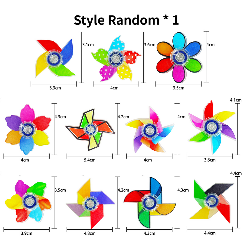 Creative Windmill Fingertip Gyroscope Acrylic Windmill Finger Gyroscope Decompression Toy Gift_voghion.com