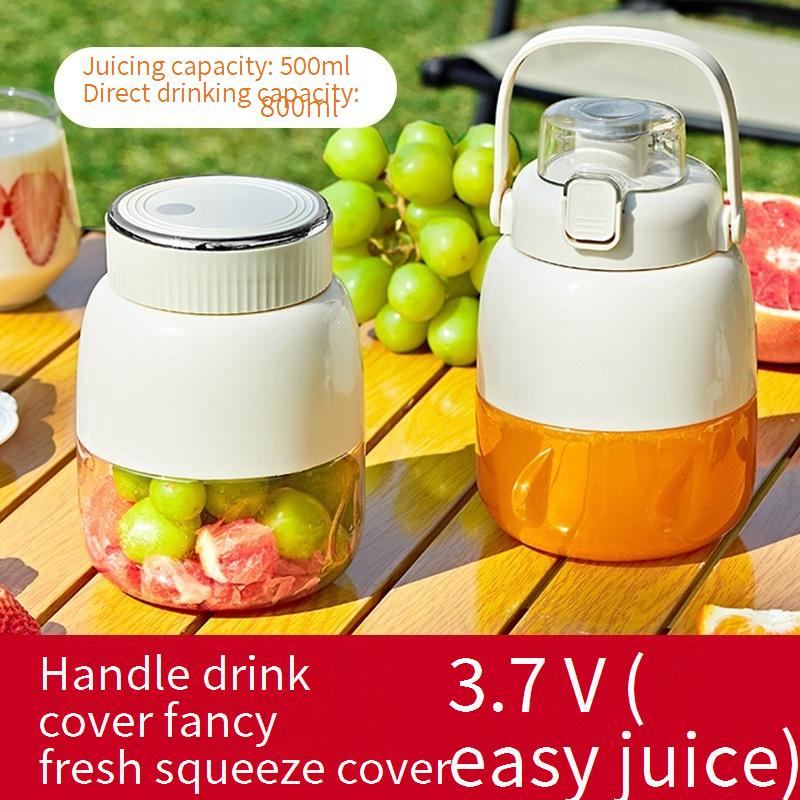 ​​Portable Electric Juicer Blender - 800ml Large Capacity, USB Rechargeable, Single Blade, 18000 RPM, Food-Grade PC Material, Ideal For Students_voghion.com