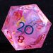 9 Polyhedral Resin Set Of Dice D&D Blossom Script Mirage For Dungeons Dragons RPG_voghion.com