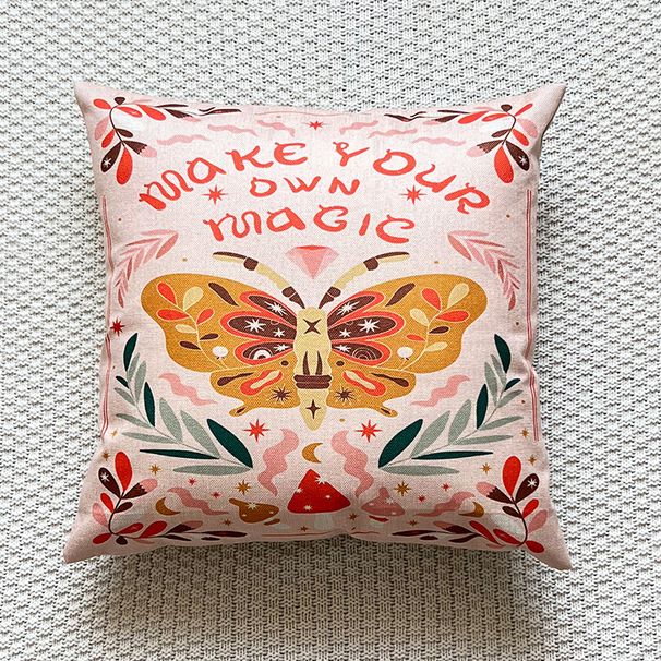 Fodera per cuscino in tessuto per la casa con motivo a farfalla vintage in lino ispessito e criptato, copricuscino per divano_voghion.com