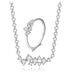Set di gioielli con collana e anello semplice e popolare, zircone micro intarsiato placcato oro vero_voghion.com