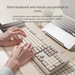 Mechanical Feel Ultra-Quiet Wired Keyboard Mouse Set Laptop And Desktop, External Office Use, Suitable For Women_voghion.com