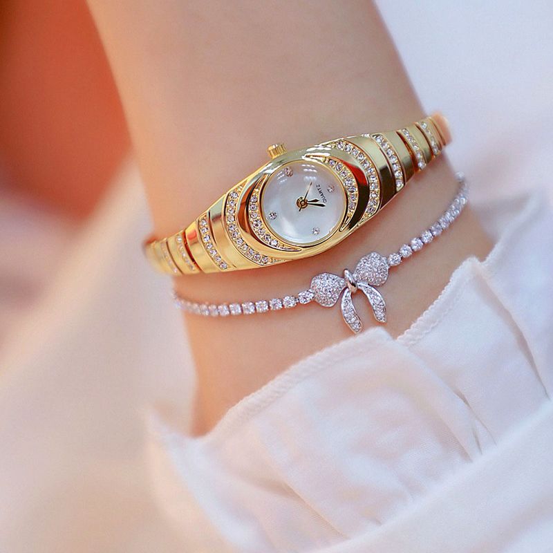 Set Of And 2pcs/set Full Diamond Watch + Inlaid Butterfly Bracelet_voghion.com