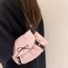 Small Niche Design, Bow Pleated Cloud Cute Girl's Armpit Bag, Fashionable And Versatile Shoulder Bag_voghion.com
