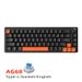 AG68 Wired Mixed Light Mechanical Keyboard Gasket Structure Hot Swap Blue Red Axis Game E-sports Silent Keypad_voghion.com
