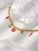 Stainless Steel Eyes Starfish Bee Cross Pepper Thread Stitching Bracelet Womens Vintage Charm Wrist Jewelry Party 250220_voghion.com