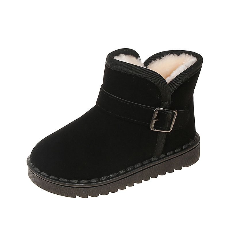 Children's snow boots for boys and girls in winter 2023, covered with plush and thick short boots, cotton shoes, warm_voghion.com