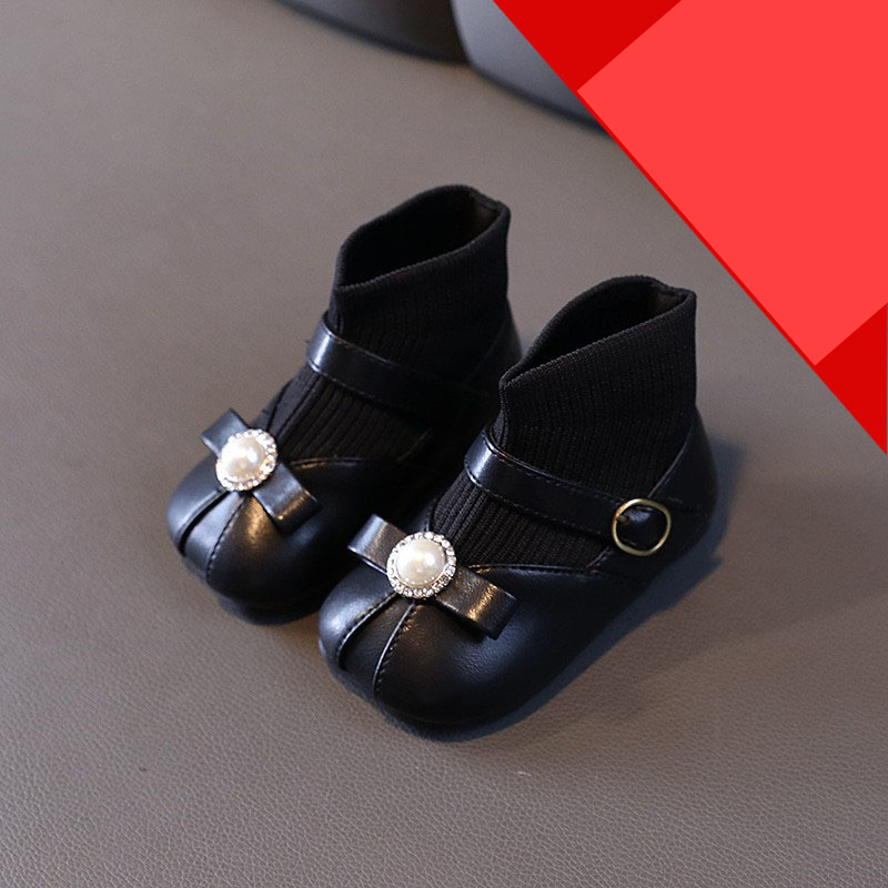 Baby Toddler Shoes Soft Soles Spring And Autumn Baby Girl Princess Shoes Flying Woven Shoes Breathable Small Children Single Shoes Small Leather Shoes_voghion.com