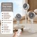 Nouveau ventilateur de sol extérieur à circulation d'air intelligente avec télécommande et puissance éolienne élevée_voghion.com