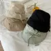 Nuovi arrivi Ins Cappello da pescatore con coulisse estivo Colore unito Semplice berretto da pescatore in cotone Cappelli da sole alla moda per esterni da ragazza giapponese_voghion.com