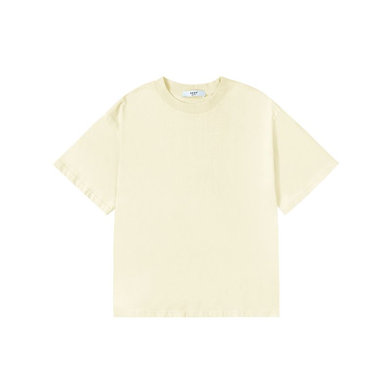 DK Fashion Brand 2024 Sommer Dopamin Einfarbig Mädchen und Jungen Reine Baumwolle kurzarm T-shirt für Große kinder_voghion.com